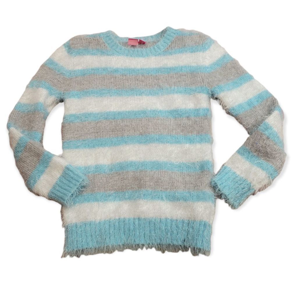 J Khaki fuzzy sweater L